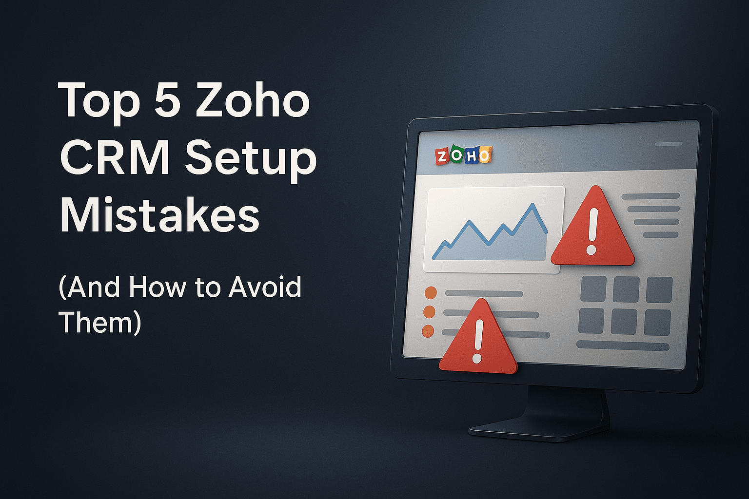  Top 5 Mistakes Companies Make While Setting Up Zoho CRM (And How to Avoid Them)